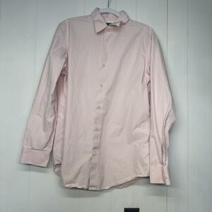 Banana Republic Men’s L 16–16.5 Pink Button Down Dress Shirt Classic Fit
